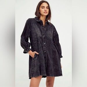 We the free Hannah denim mini dress